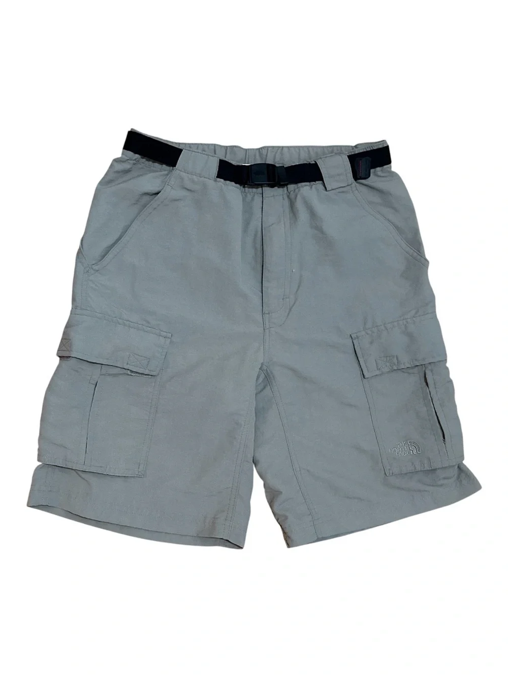 The North Face Men’s Small Gray Nylon Belted Cargo Hiking Shorts